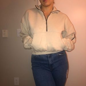 PLT Nude Half Zip Jacket
